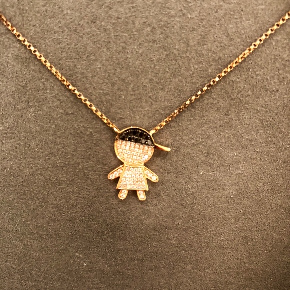 18k Rose Gold Boy necklace